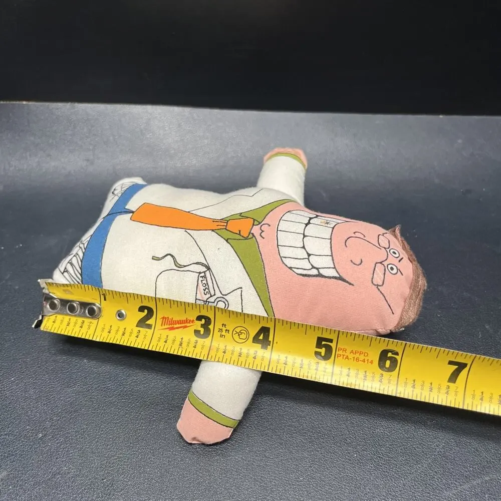 Vintage Pocket Professional Talking Plush 1994 Pocket Dentist Tested Works.